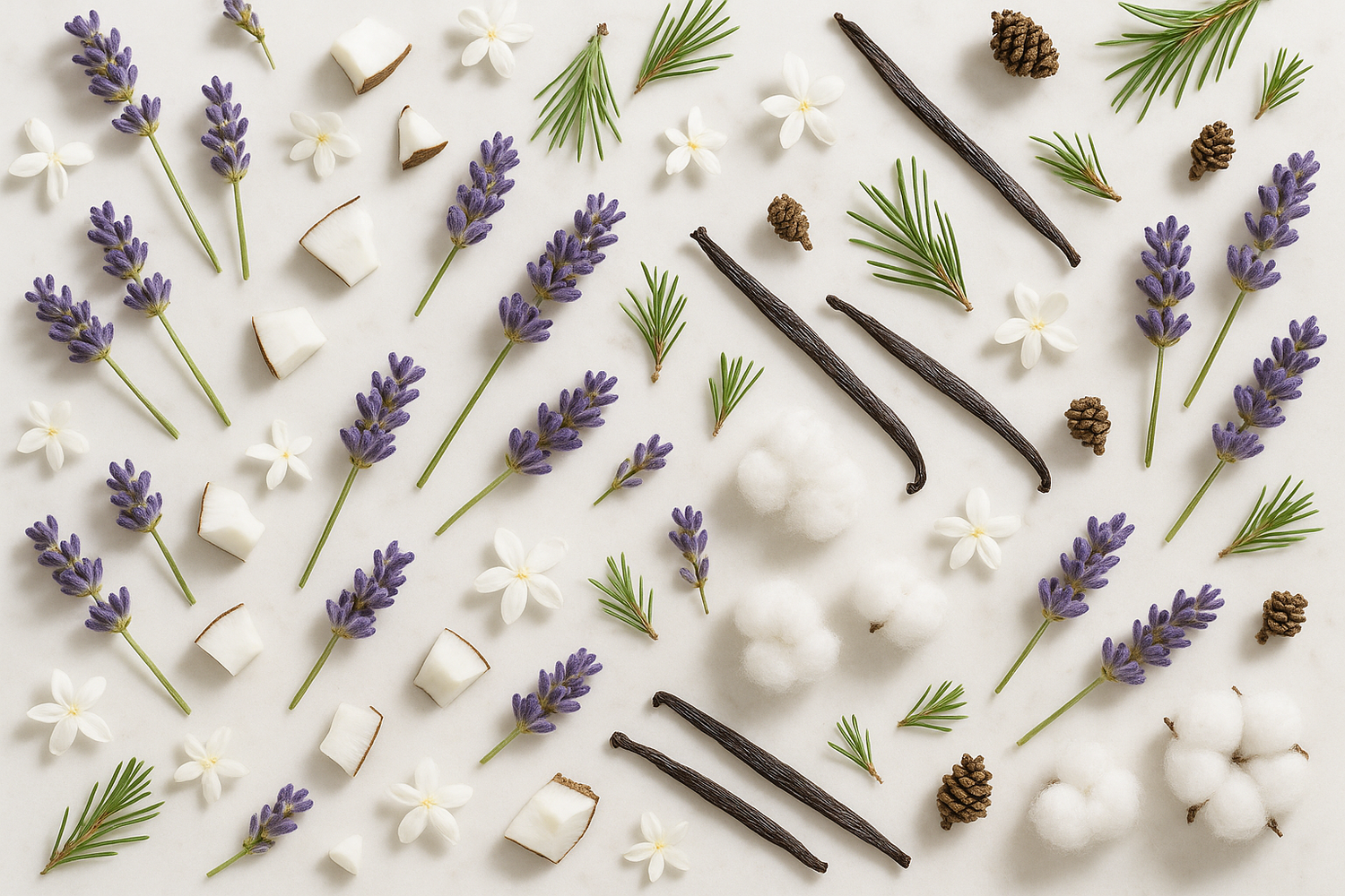 Relax fragrance that is soft and soothing with notes of  French Lavender, Jasmine, Pine, Vanilla, Delicate Musk 