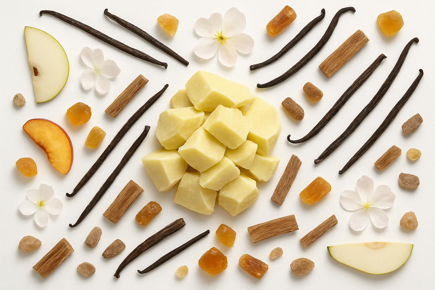 Golden sands is a cozy and warm fragrance with notes of  Cocoa Butter, Vanilla Tonka, Sandalwood, Coconut, Jasmine, Amber, Musk 
